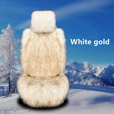 Κάλυμμα καθίσματος αυτοκινήτου από ψεύτικη γούνα Προστατευτικό μαξιλάρι αυτοκινήτου Forros Para Asientos Autos Λούτρινο Χειμερινό Ζεστό Χαλάκι Καθισμάτων για Audi Peugeot