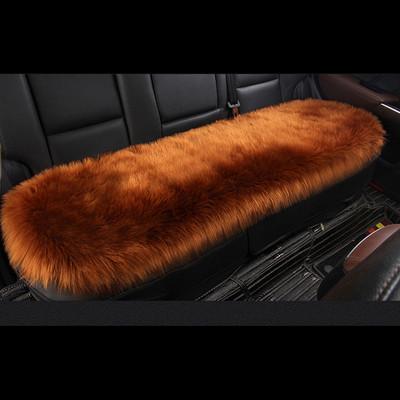Κάλυμμα καθίσματος αυτοκινήτου από ψεύτικη γούνα Προστατευτικό μαξιλάρι αυτοκινήτου Forros Para Asientos Autos Λούτρινο Χειμερινό Ζεστό Χαλάκι Καθισμάτων για Audi Peugeot