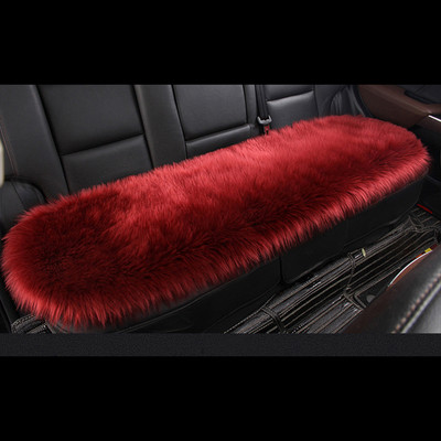 Κάλυμμα καθίσματος αυτοκινήτου από ψεύτικη γούνα Προστατευτικό μαξιλάρι αυτοκινήτου Forros Para Asientos Autos Λούτρινο Χειμερινό Ζεστό Χαλάκι Καθισμάτων για Audi Peugeot