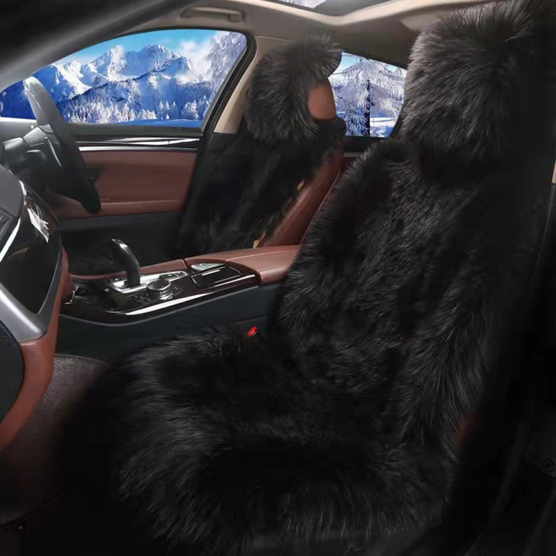 Κάλυμμα καθίσματος αυτοκινήτου από ψεύτικη γούνα Προστατευτικό μαξιλάρι αυτοκινήτου Forros Para Asientos Autos Λούτρινο Χειμερινό Ζεστό Χαλάκι Καθισμάτων για Audi Peugeot