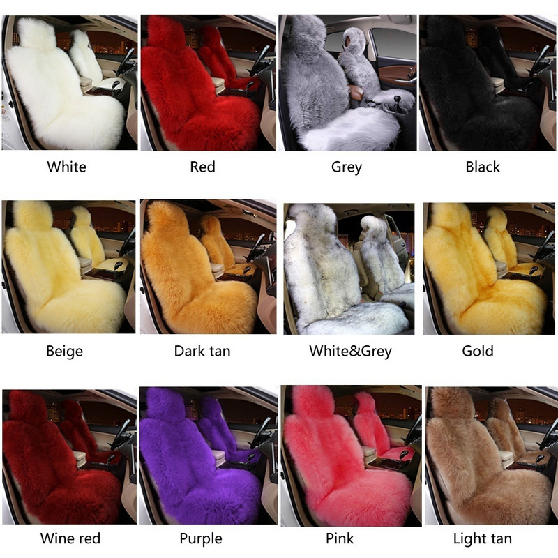 Κάλυμμα καθίσματος αυτοκινήτου από ψεύτικη γούνα Προστατευτικό μαξιλάρι αυτοκινήτου Forros Para Asientos Autos Λούτρινο Χειμερινό Ζεστό Χαλάκι Καθισμάτων για Audi Peugeot