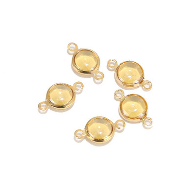 10 komada zlatnih keramičkih perli od nehrđajućeg čelika od porculana, šarenih perli, privjesaka za izradu nakita, različitih boja