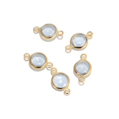 10 komada zlatnih keramičkih perli od nehrđajućeg čelika od porculana, šarenih perli, privjesaka za izradu nakita, različitih boja