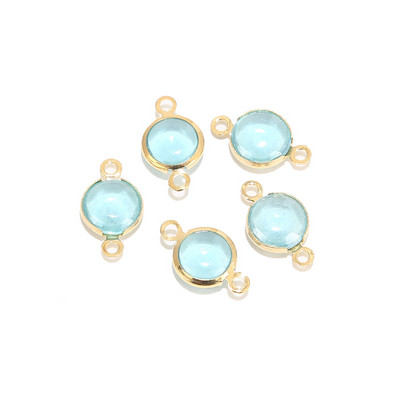 10 komada zlatnih keramičkih perli od nehrđajućeg čelika od porculana, šarenih perli, privjesaka za izradu nakita, različitih boja