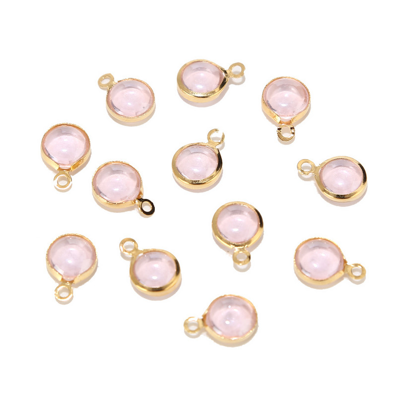 10 komada zlatnih keramičkih perli od nehrđajućeg čelika od porculana, šarenih perli, privjesaka za izradu nakita, različitih boja