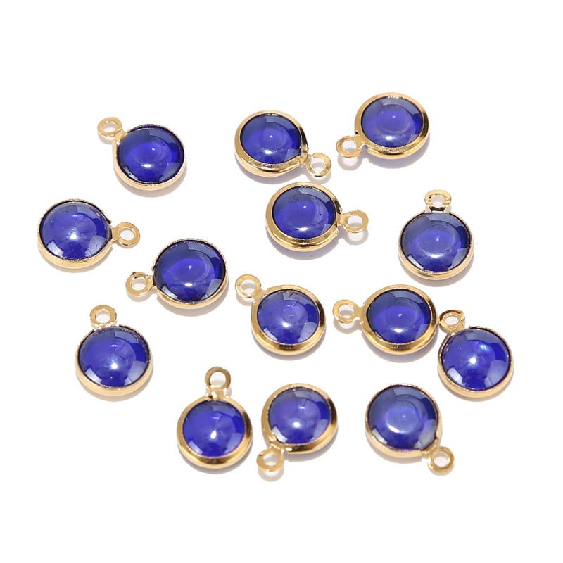 10 komada zlatnih keramičkih perli od nehrđajućeg čelika od porculana, šarenih perli, privjesaka za izradu nakita, različitih boja