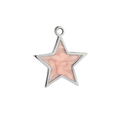5 komada zlatni emajl od nehrđajućeg čelika bijelo plava ružičasta zvijezda šarm privjesci za djevojčice žene ogrlice pravljenje DIY nalaza