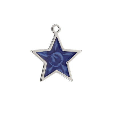 5 komada zlatni emajl od nehrđajućeg čelika bijelo plava ružičasta zvijezda šarm privjesci za djevojčice žene ogrlice pravljenje DIY nalaza