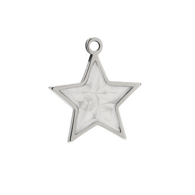 5 komada zlatni emajl od nehrđajućeg čelika bijelo plava ružičasta zvijezda šarm privjesci za djevojčice žene ogrlice pravljenje DIY nalaza