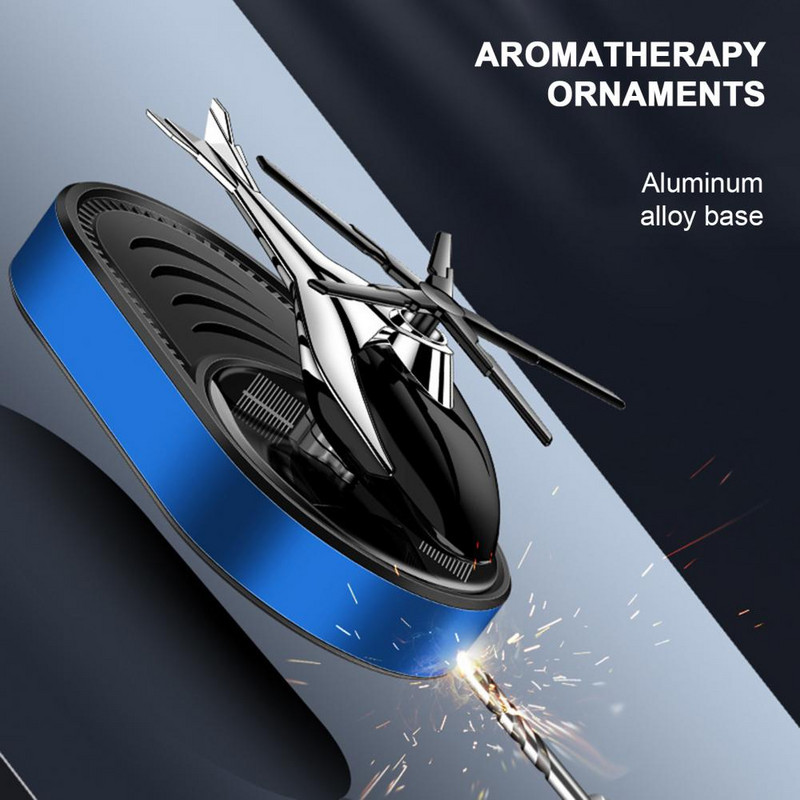 Autós aromaterápia Rotate Repülőgép Design Fényérzékeny napenergia Hosszantartó használat Illatos autódísz Auto Air Parfüm