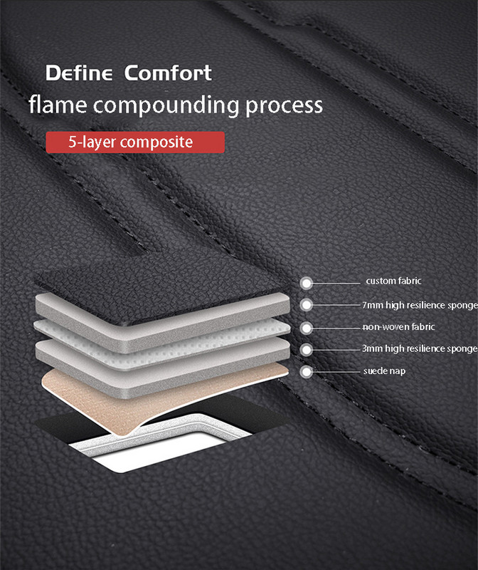 HLFNTF odiniai automobilio sėdynių užvalkalai Universalūs Pilna automobilio sėdynės pagalvė 1 vnt Suderinama su oro pagalve Fit Most Car