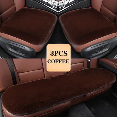 Autósülés huzat Gyapjú szőrme köpenyek Auto Protector ülésvédelemhez Plüss anyag Meleg téli ruha párna belső kiegészítők