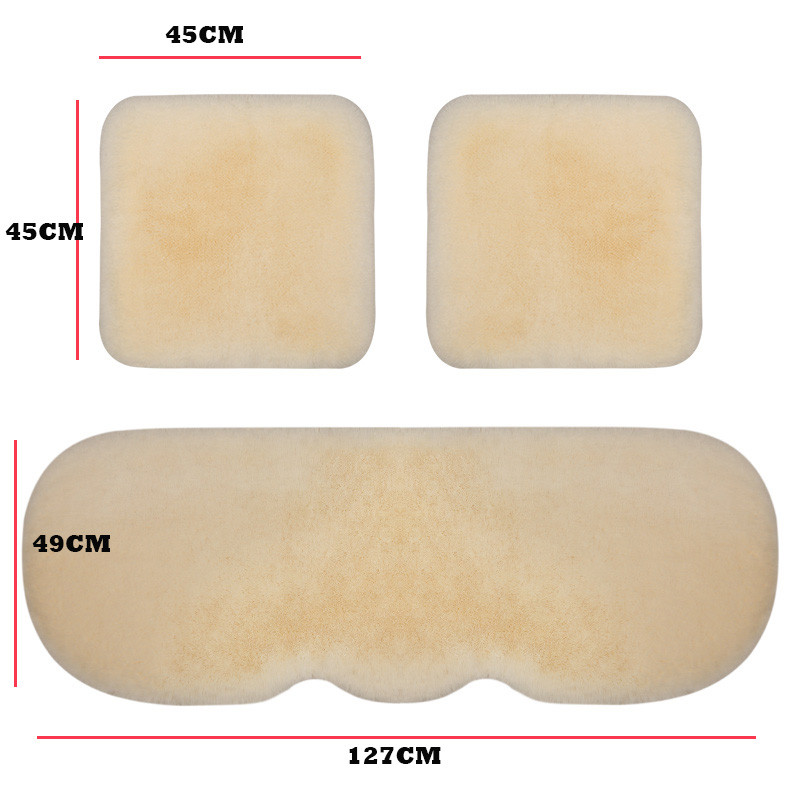 Autósülés huzat Gyapjú szőrme köpenyek Auto Protector ülésvédelemhez Plüss anyag Meleg téli ruha párna belső kiegészítők