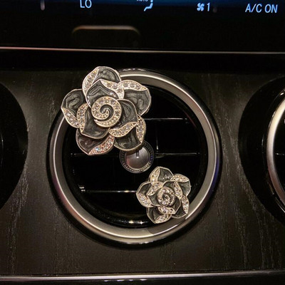 Creative Camellia autós klíma Légkondicionáló klip Dekoratív Aroma Divat Autóbelső Kiegészítők Autós Légfrissítő