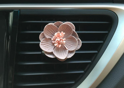 Clip de aerisire cu flori drăguț pentru miros de mașină, arome pentru mașină, odorizant pentru mașină, parfum auto, difuzor de arome pentru mașină, accesoriu auto pentru fete