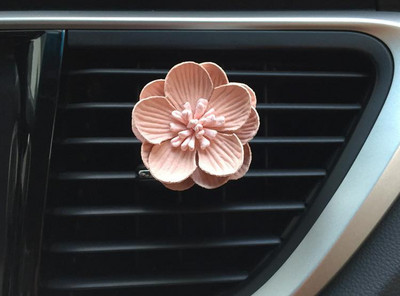 Clip de aerisire cu flori drăguț pentru miros de mașină, arome pentru mașină, odorizant pentru mașină, parfum auto, difuzor de arome pentru mașină, accesoriu auto pentru fete