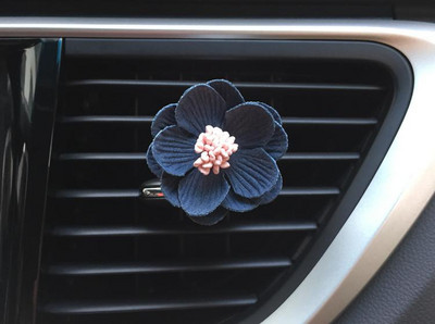 Clip de aerisire cu flori drăguț pentru miros de mașină, arome pentru mașină, odorizant pentru mașină, parfum auto, difuzor de arome pentru mașină, accesoriu auto pentru fete