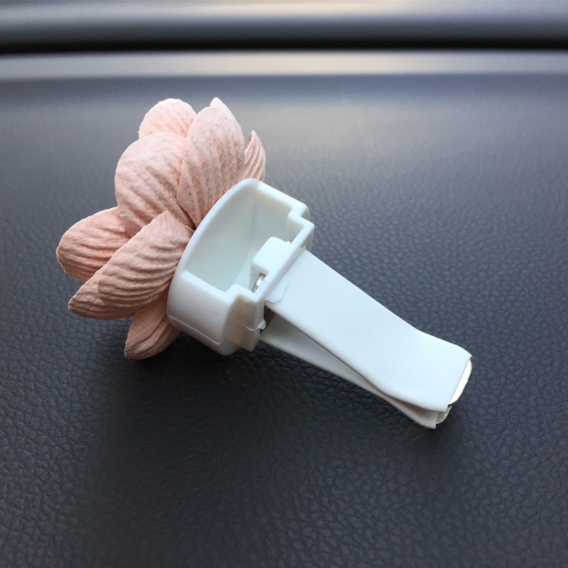 Clip de aerisire cu flori drăguț pentru miros de mașină, arome pentru mașină, odorizant pentru mașină, parfum auto, difuzor de arome pentru mașină, accesoriu auto pentru fete