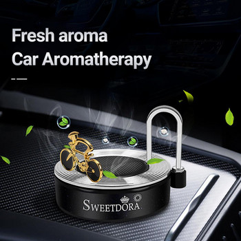 5ml Car Air Perfume Stylish Sturdy Portable Solar Power Auto Car Rotate Aroma for Office Car Perfume Car Aromatherapy