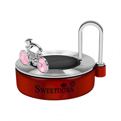 5 ml parfem za automobilski zrak, moderan, čvrst, prijenosni, solarni, automatski rotirajući miris automobila za uredski automobil, parfem za automobilsku aromaterapiju