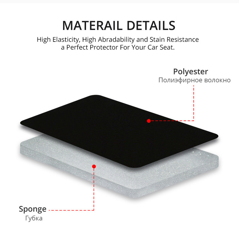 Univerzalni set štitnika za prednje/stražnje sjedalo automobila Kompatibilan za 2005 Toyotu Raktis za Vauxhall Corsu za Škodu Fabiu