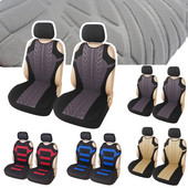 Prozračna majica od 2 kom. Navlaka za prednje sjedalo automobila Kompatibilna s bočnim zračnim jastucima Dvosjed Auto Navlaka za sjedalo Komforna navlaka za prsluk