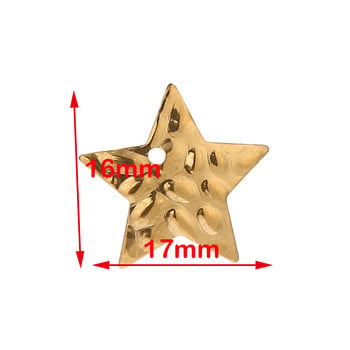 20 τμχ Ανοξείδωτο ατσάλι Χρυσό Ανώμαλο Γούρια με αστέρια για DIY κρεμαστά σκουλαρίκι Κολιέ Γυναικεία κοσμήματα Κατασκευής χειροτεχνίας