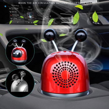 Αποσμητικό αυτοκινήτου Περιστροφή 360 μοιρών Lovely Car Robot Diffuser Αεραγωγός αυτοκινήτου Aromatherapy Αξεσουάρ εσωτερικού αυτοκινήτου