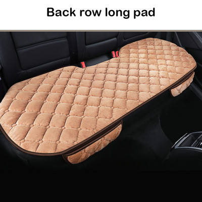 3 vnt./komplektas Universali pūkuota flanelinė automobilio sėdynės pagalvė be atlošo Sėdynės pagalvėlė Neslystanti ir šilta trumpa pūkuota kėdės pagalvė