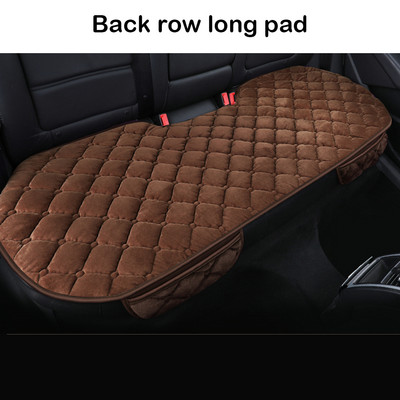 3 vnt./komplektas Universali pūkuota flanelinė automobilio sėdynės pagalvė be atlošo Sėdynės pagalvėlė Neslystanti ir šilta trumpa pūkuota kėdės pagalvė