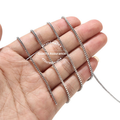 2 metra 2 mm širine od nehrđajućeg čelika zlato ružičasto zlato četvrtasta kutija lančić za žene Izrada ogrlica DIY ručno rađeni nakit