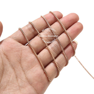 2 metra 2 mm širine od nehrđajućeg čelika zlato ružičasto zlato četvrtasta kutija lančić za žene Izrada ogrlica DIY ručno rađeni nakit