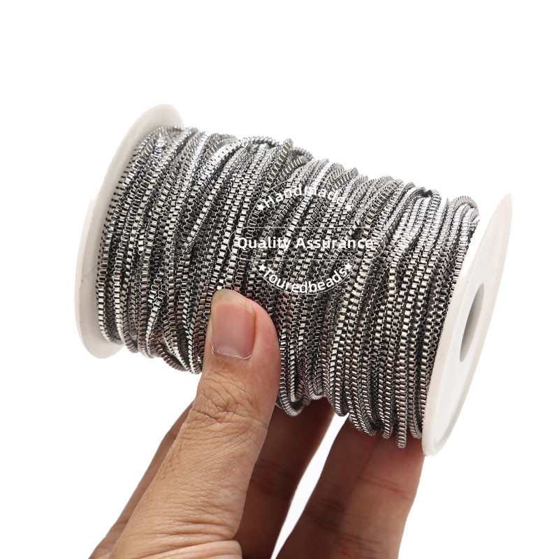 2 metra 2 mm širine od nehrđajućeg čelika zlato ružičasto zlato četvrtasta kutija lančić za žene Izrada ogrlica DIY ručno rađeni nakit