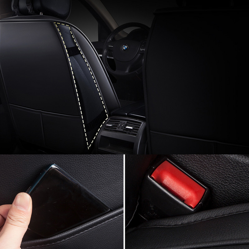 HeXinYan One pcs Δερμάτινο κάλυμμα καθίσματος αυτοκινήτου γενικής χρήσης για Peugeot όλα τα μοντέλα 206 307 407 207 2008 208 3008 508 308 406 301 607 auto