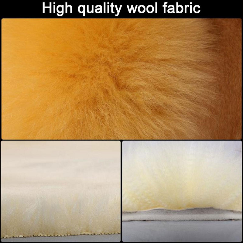 Καλύμματα καθισμάτων αυτοκινήτου πολυτελείας Universal 100% φθινοπωρινό κάλυμμα από δέρμα προβάτου Αυστραλίας Εσωτερικό Χειμώνα Αξεσουάρ καθισμάτων από γούνα αυτοκινήτου Ζεστό