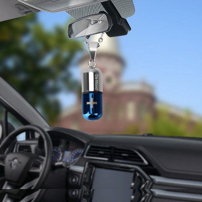 Automobilio pakabukas kapsulė Oro gaiviklis Kvepalų difuzorius Kvepalų buteliukas Tuščias Kabantis Galinio vaizdo veidrodėlis Auto Priedai Apdaila
