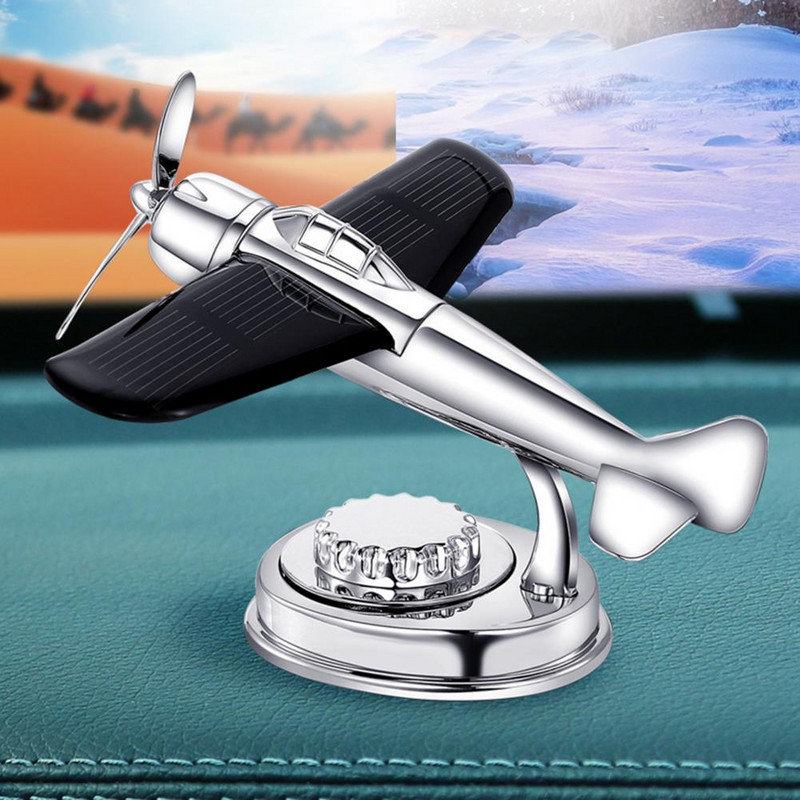 Osvježivač zraka za automobil Ukrasni auto na solarni pogon Aromaterapijski raspršivač mirisa Zrakoplov ukras Poklon za vozilo