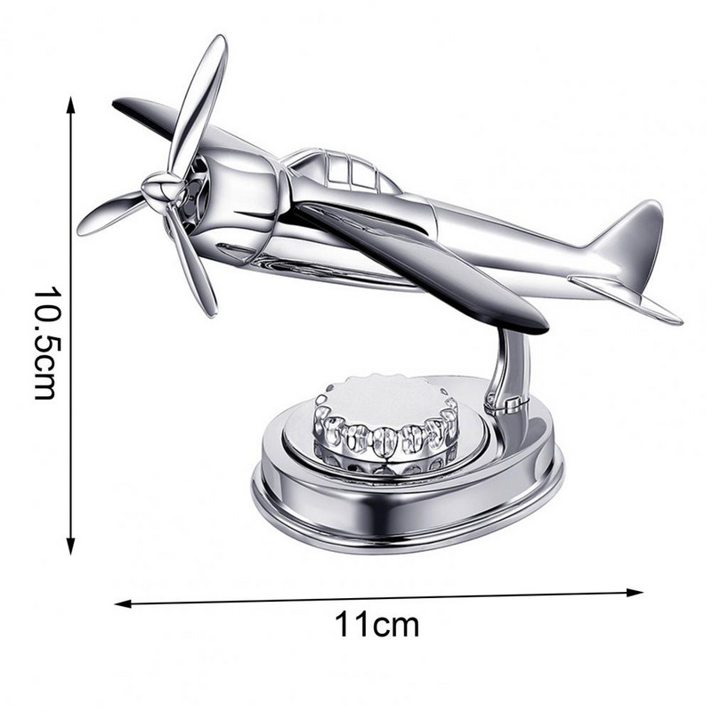 Osvježivač zraka za automobil Ukrasni auto na solarni pogon Aromaterapijski raspršivač mirisa Zrakoplov ukras Poklon za vozilo