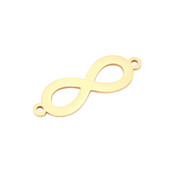 5db Infinity Connector Charms rozsdamentes acél arany 8 medál varrat karkötő ékszerkészítés