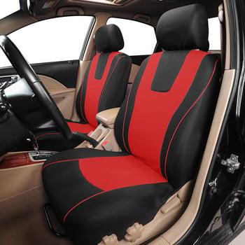 Универсален червен калъф за седалка за кола Полиестерен плат Защитаващи калъфи за седалки