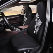 Otisnute prednje 2kom visoke stražnje navlake za sjedala Univerzalna zaštita za autosjedalicu za Peugeot 107 za Citroën C1 za Toyotu za Mazdu