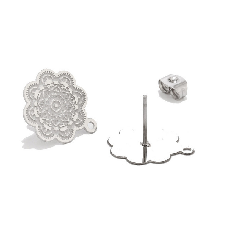 20 kom 15 mm boemski okrugli stupovi za naušnice, koncentrični krugovi, naušnice s nitnama u etničkom stilu Pronalaženje komponente nakita