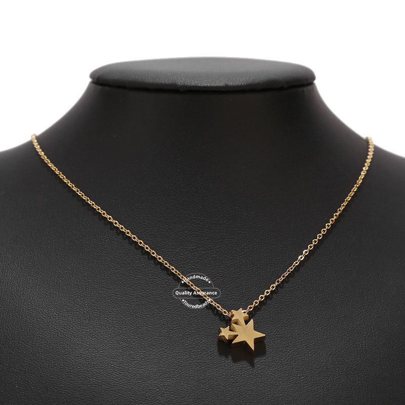 5 komada zlatnih privjesaka sa šarmom od nehrđajućeg čelika, mjesečeve zvijezde za DIY ženske ogrlice, pribor za izradu nakita