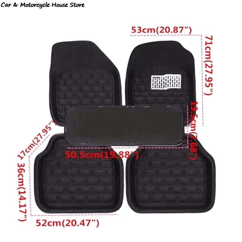 5 tk Auto põrandamatid Vaibad Vaibad Duster Premiumi täiskomplekt Vaibad Põrandamatid Nahast autotarvikud