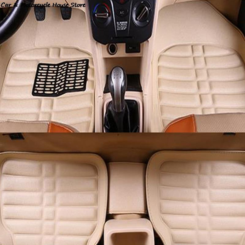 5 tk Auto põrandamatid Vaibad Vaibad Duster Premiumi täiskomplekt Vaibad Põrandamatid Nahast autotarvikud