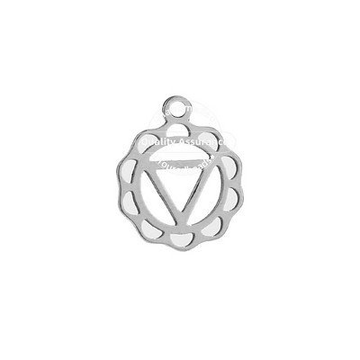 10 komada nehrđajućeg čelika izdubljeni trokut cvijet zvijezda šarm privjesci 15 mm zlatni DIY obrtnički šarm nalazi za izradu nakita