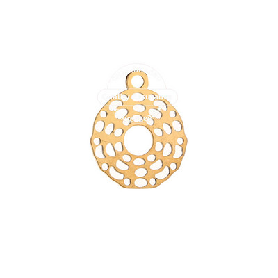 10 komada nehrđajućeg čelika izdubljeni trokut cvijet zvijezda šarm privjesci 15 mm zlatni DIY obrtnički šarm nalazi za izradu nakita