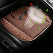 Suvine hingav jääst siidist istmepadi Ventilatsiooniga istmepadi USB-pistikuga autole Universaalsed autod istmepadi Autosisustus