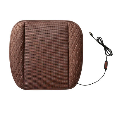 Suvine hingav jääst siidist istmepadi Ventilatsiooniga istmepadi USB-pistikuga autole Universaalsed autod istmepadi Autosisustus