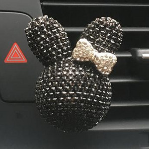 Πολύχρωμοι μεταλλικοί φιόγκοι και κουνέλια Στυλ αυτοκινήτου Κλιπ αρώματος Γυναικεία διακόσμηση κλιματιστικού αυτοκινήτου Άρωμα αυτοκινήτου Αποσμητικό αέρα